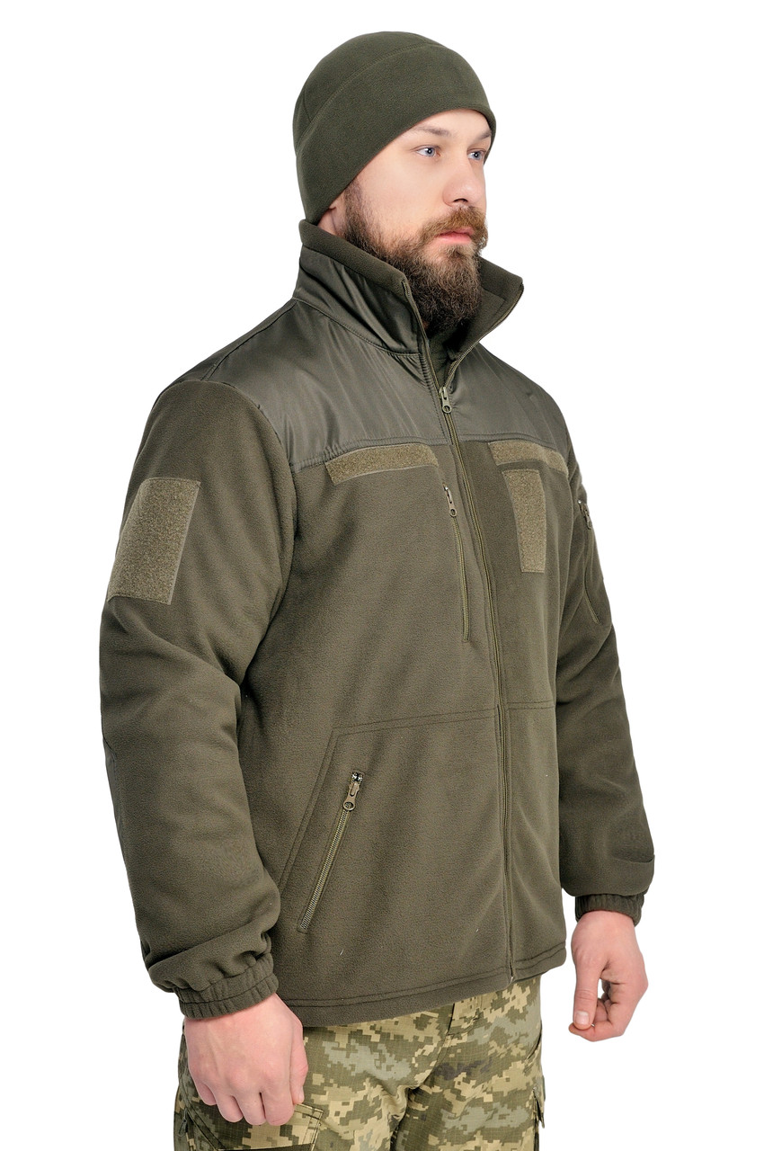 Тактична флісова кофта WinTac Jacket Khaki Ultrasoft М-300 хакі