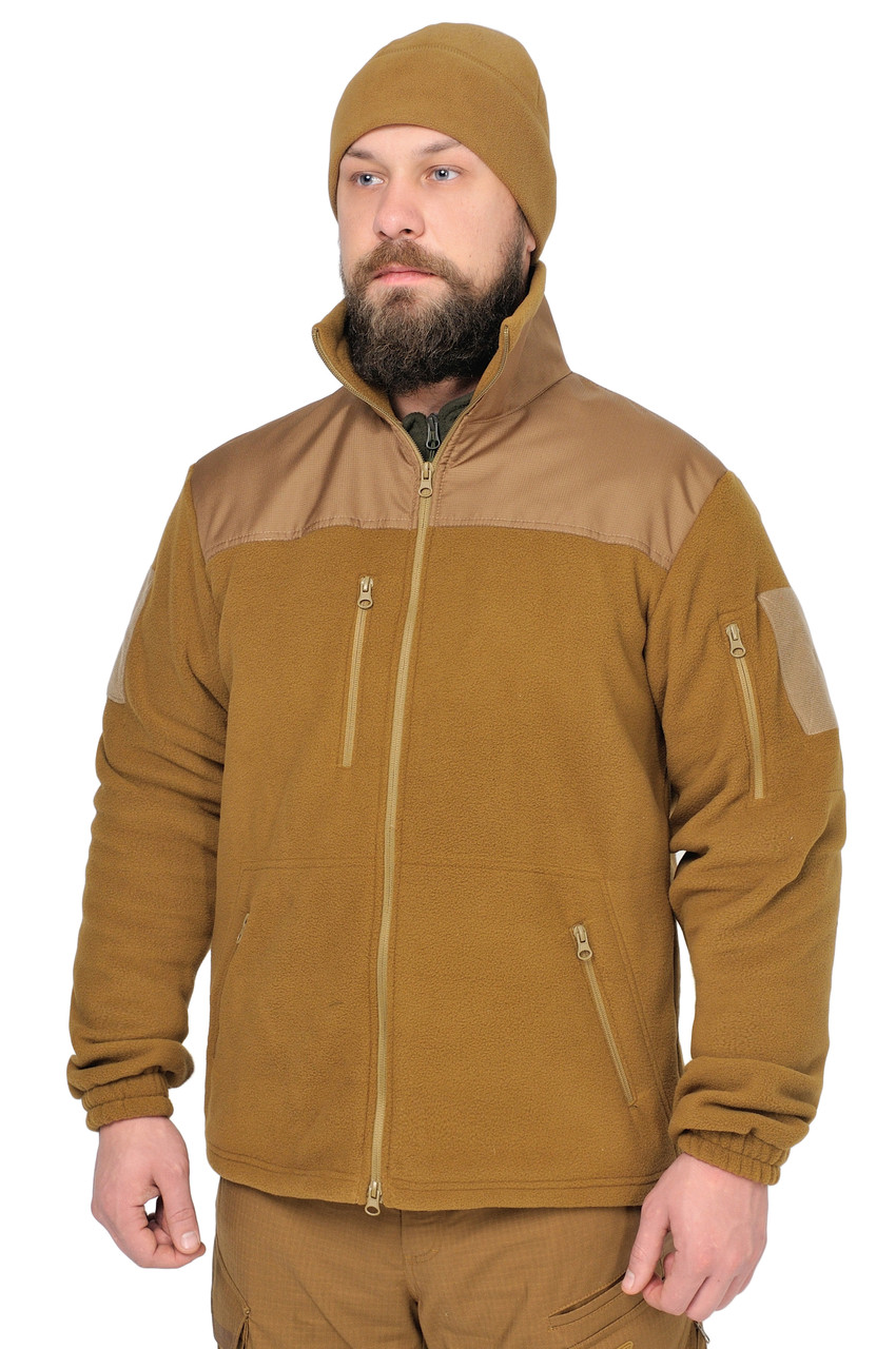 Тактична флісова кофта SARMAT Coyote FLEECE 280 гр/м койот WinTac