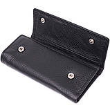 Ключниця з функцією гаманця з натуральної шкіри ST Leather 22492 Чорний GG, фото 3