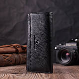 Ключниця з функцією гаманця з натуральної шкіри ST Leather 22492 Чорний GG, фото 6