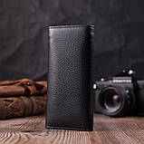 Ключниця з функцією гаманця з натуральної шкіри ST Leather 22492 Чорний GG, фото 7