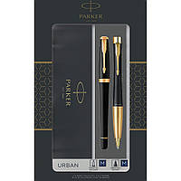 Набір ручок Parker URBAN Muted Black GT FP+BP (перменева + кулькова)