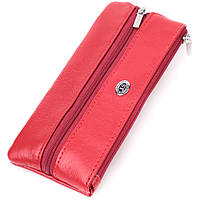 Милая ключница для женщин ST Leather 22509 Красная. Натуральная кожа