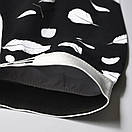 Кальсони для чоловіків Seobean теплі чорні підштаники з білим пір'ям, фото 7