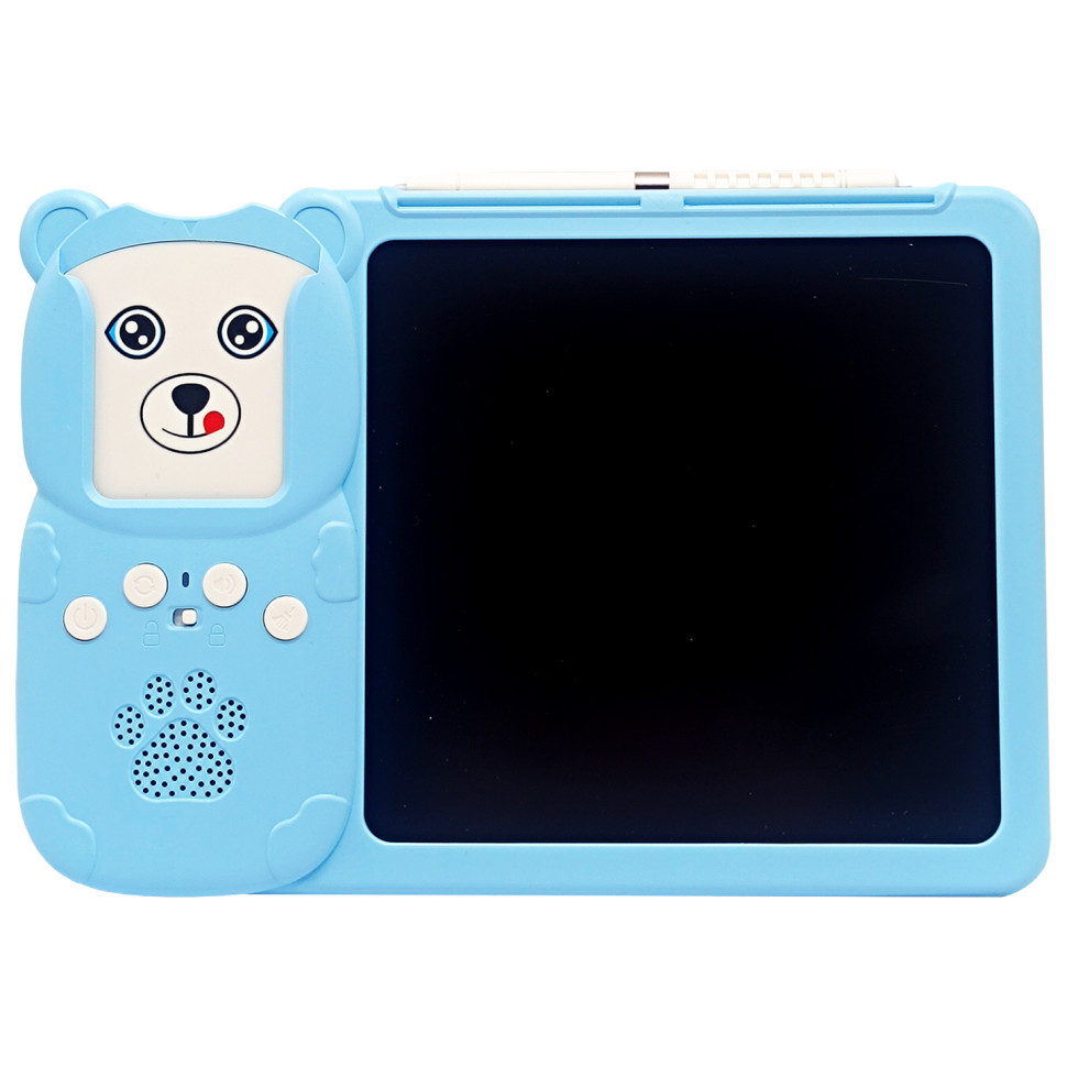 Планшет для рисования LCD Writing Tablet + озвученная азбука Монтессори Y5-1AB 112 карт (Синий), фото 1