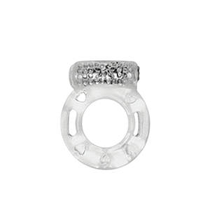 Кільце ерекційне Medica-Group Vibration Ring з вібрацією, прозорий