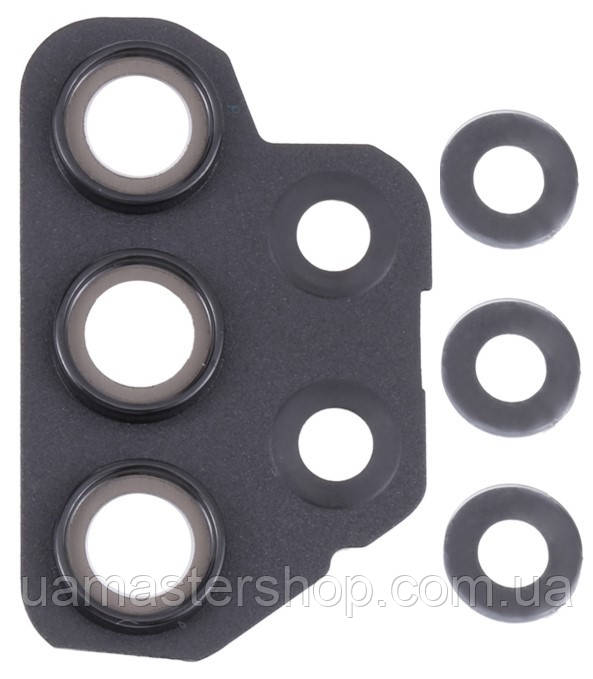 Скло камери Samsung A325 Galaxy A32 4G з рамкою чорного кольору, фото 1