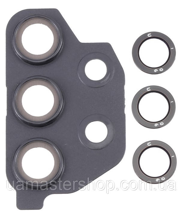 Скло камери Samsung A326 Galaxy A32 5G з рамкою чорного кольору, фото 1