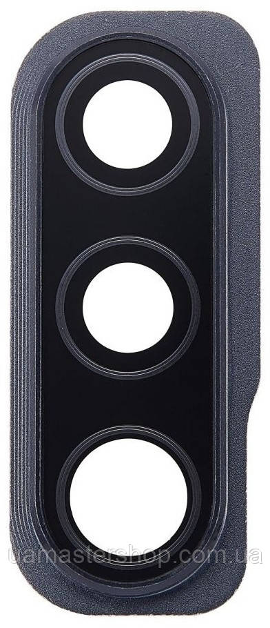 Скло камери Samsung A507 Galaxy A50s з рамкою чорного кольору Prism Crush Black, фото 1