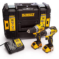 Набор из двух инструментов DeWALT DCK2110L2T (DCD701 + DCF801 + ЗП + АКБ 3 Аг -2шт)