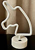 Неоновий світлодіодний нічник для інтер'єру Decoration Lamp Кінь Теплий білий <unk> Настільний світильник <unk>, фото 4