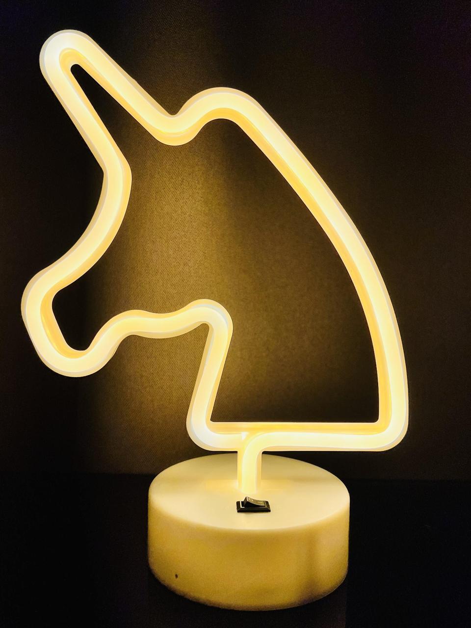 Неоновий світлодіодний нічник для інтер'єру Decoration Lamp Кінь Теплий білий <unk> Настільний світильник <unk>