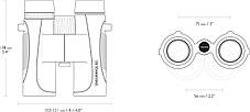 Бінокль Hawke Endurance Top Hinge ED 10x32 Green (36203), фото 4