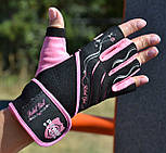 Рукавички для фітнесу Power System PS-2720 Rebel Girl жіночі Pink S, фото 5