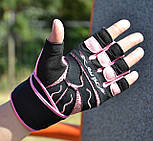 Рукавички для фітнесу Power System PS-2720 Rebel Girl жіночі Pink S, фото 6