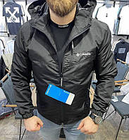 Мужская ветровка Columbia демисезонная куртка весенняя осенняя черная люкс качество