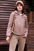 Куртка женская экокожа бежевая уп.5 шт. 149887P