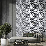 Декоративна ПВХ панель чорно-біла мозаїка 960х480х4мм SW-00001432, фото 6