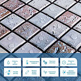 Декоративна ПВХ панель мозаїка під бежевий мармур 960х480х4мм SW-00001433, фото 4