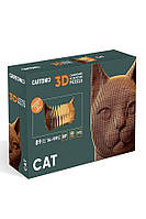 Картонный конструктор "Cartonic 3D Puzzle CAT" цвет коричневый ЦБ-00235329