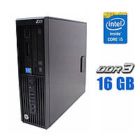 Компьютер HP Z230 SFF / Intel Core i5-4570 (4 ядра по 3.2 - 3.6 GHz) / 16 GB DDR3 / 240 GB SSD / Intel HD