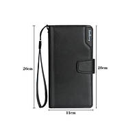 Мужской кошелек Baellerry Business S1063, портмоне клатч экокожа. BK-886 Цвет: черный
