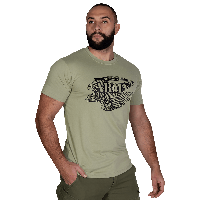 Футболка Bavovna Falcon Cotton Хакі (7473), XXL