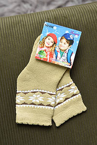 Шкарпетки дитячі махрові світло-бежевого кольору уп.6 од. 167899P