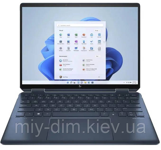 HP Ноутбук Spectre x360 14-ef2002ua 13.5" WUXGA+ IPS Touch, Intel i7-1355U, 32GB, F2048GB, UMA, Win11, синій