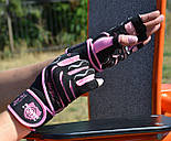 Рукавички для фітнесу Power System PS-2720 Rebel Girl жіночі Pink S, фото 9
