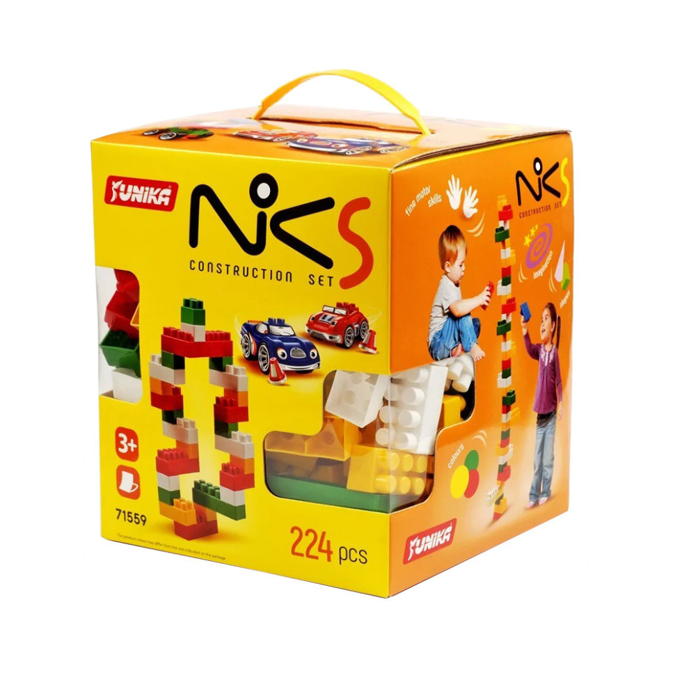 Дитячий конструктор з великими деталями "NIK-5" 71559, 224 деталі