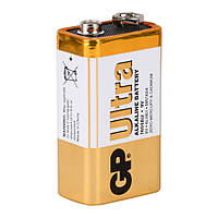 Батарейка калюжна GP ULTRA ALKALINE 1604AU-S1, 9V, крона, 6LF22 10 (100 шт.) Х10 (10 шт.) Х1 у вакуумній упаковці