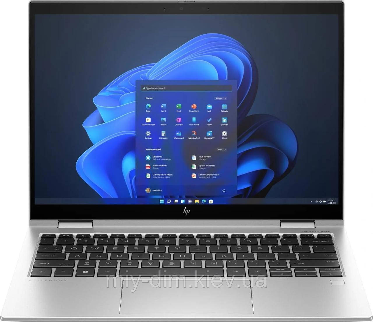 HP Ноутбук EliteBook x360 830-G10 13.3" WUXGA IPS, Intel i7-1355U, 32GB, F1024GB, UMA, Win11P, сріблястий