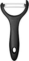 Fiskars Овочечистка горизонтальна Essential, 14.3см, нержавіюча сталь, пластик, чорний