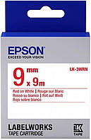 Epson Картридж зі стрічкою LK3WRN принтерiв LW-300/400/400VP/700 Std Red/Wht 9mm/9m