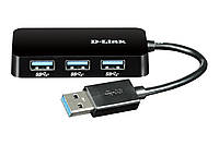 D-Link DUB-1341 4xUSB 3.0 компактний, без блока живлення