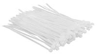 Top Tools Хомут-стяжка, білий, 2.5x100мм, пластик, 100шт