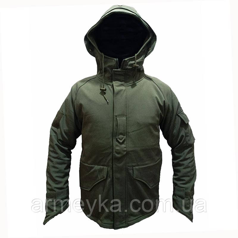 Куртка вітро/вологостійка softshell, m65 style олива софшел PRC