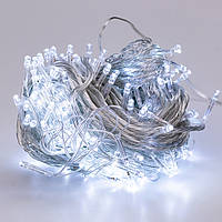 Гирлянда нить светодиодная GarlandoPro 400 LED лампочек 18м 8 режимов лед гирлянда Белый