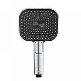 Лійка для душу Квадратна Koer KP-0404-01 CHROME 3 функції (Колір хром), фото 2