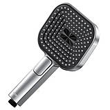 Лійка для душу Квадратна Koer KP-0404-01 CHROME 3 функції (Колір хром), фото 3
