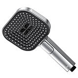 Лійка для душу Квадратна Koer KP-0404-01 CHROME 3 функції (Колір хром), фото 4