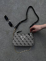 Guess Mini Bag Silver 20x13x5 высокое качество женские сумочки и клатчи высокое качество