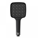 Лійка для душу ГРАФІТОВА Квадратна KOER KP-0402-07 GRAPHITE 3 функції (Колір графіт), фото 3