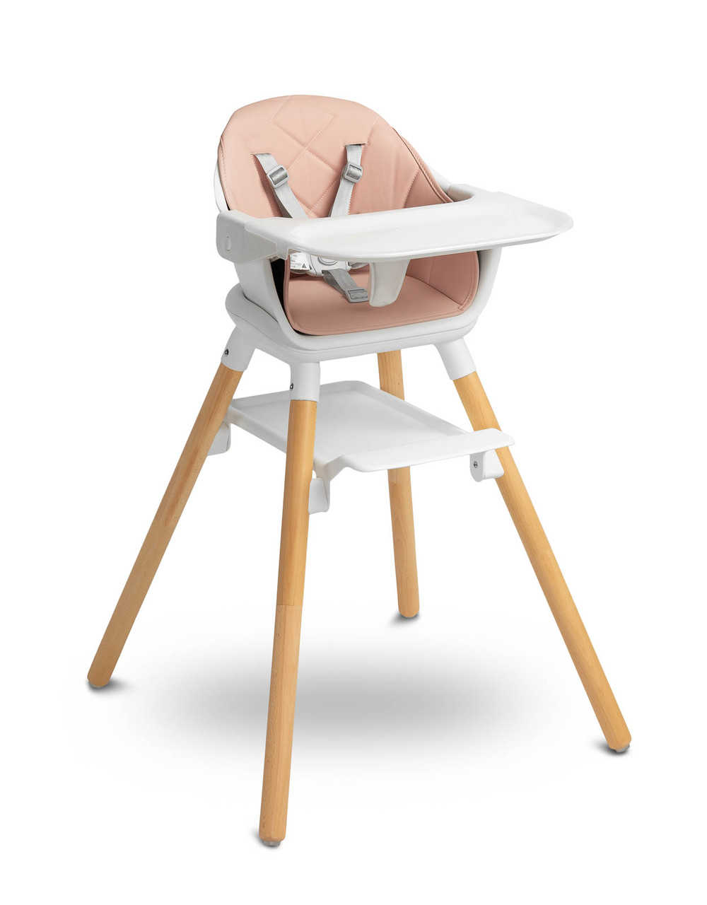 Стілець для годування Caretero Bravo Pink, багатофункціональний, для дітей до 15 кг, фото 1