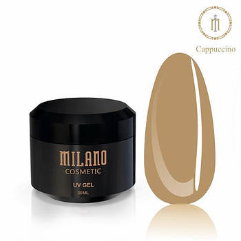 Гель Для Нарощування Milano Cappuccino 30 ml прозорий кавовий гель для нарощування нігтів