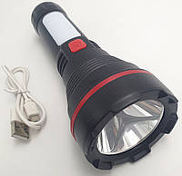 Фонарик аккумуляторный светодиодный LED 3W и боковая лампа светильник USB фонарь Hurry Bolt HB-997