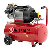 Компрессор 50 л, 3 кВт, 220 В, 420 л/мин, 10 Атм INTERTOOL PT-0007