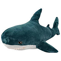 Мягкая детская игрушка-обнимашка в виде Акулы на 140 см Синий Плюшевая игрушка для детей