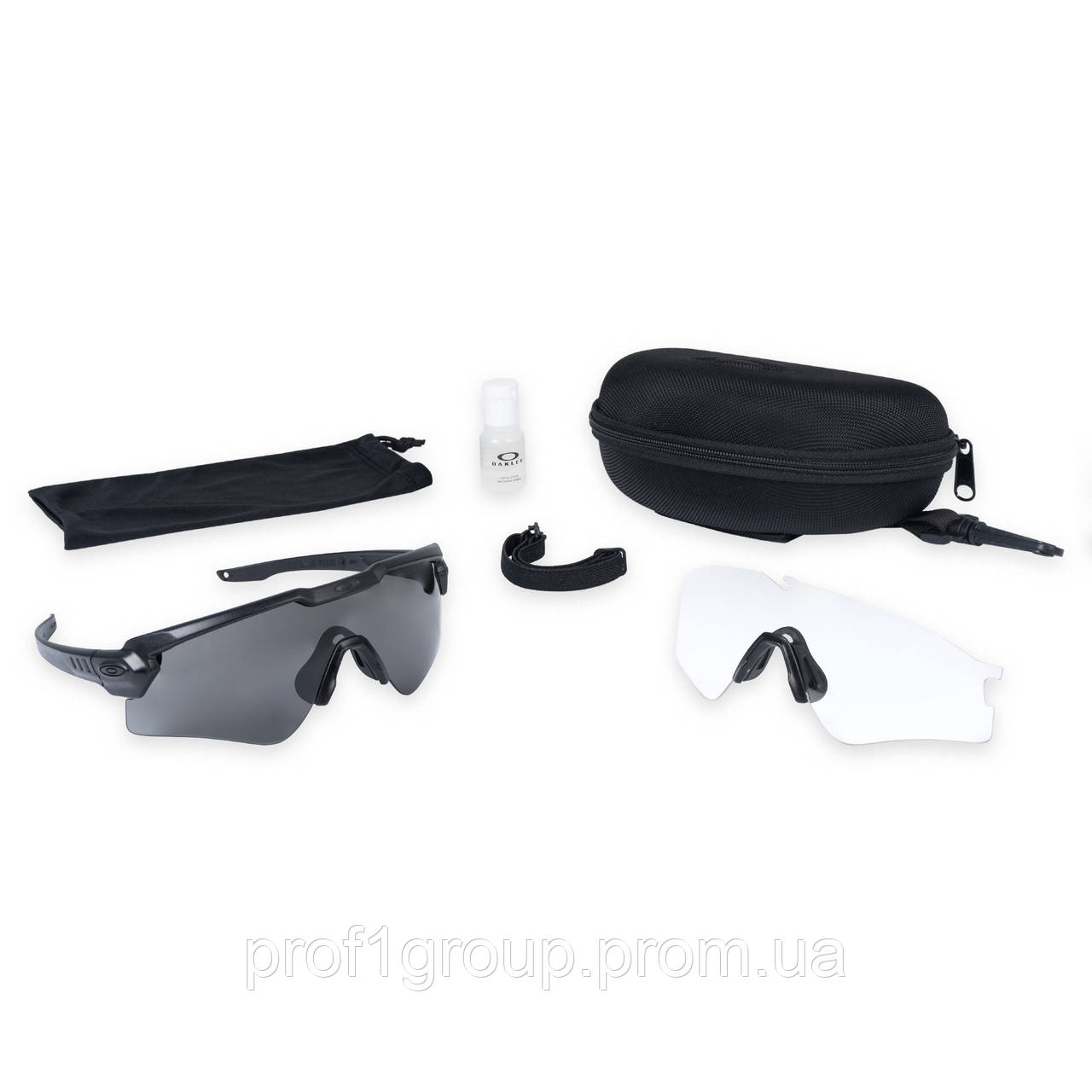 Окуляри балістичні Oakley® SI Ballistic M Frame® Alpha (Matte Black; Clear/Grey) Clear/Grey єдиний